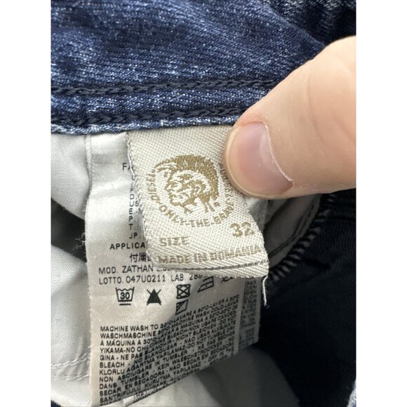 Diesel Zathan Men 32X28 Bootcut Denim Jeans Blue 100% Cotton - Picture 10 of 10